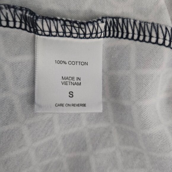 New York & Company Aline Scoop neck Sleeveless Navy Geo Print Small Dress - Picture 6 of 9